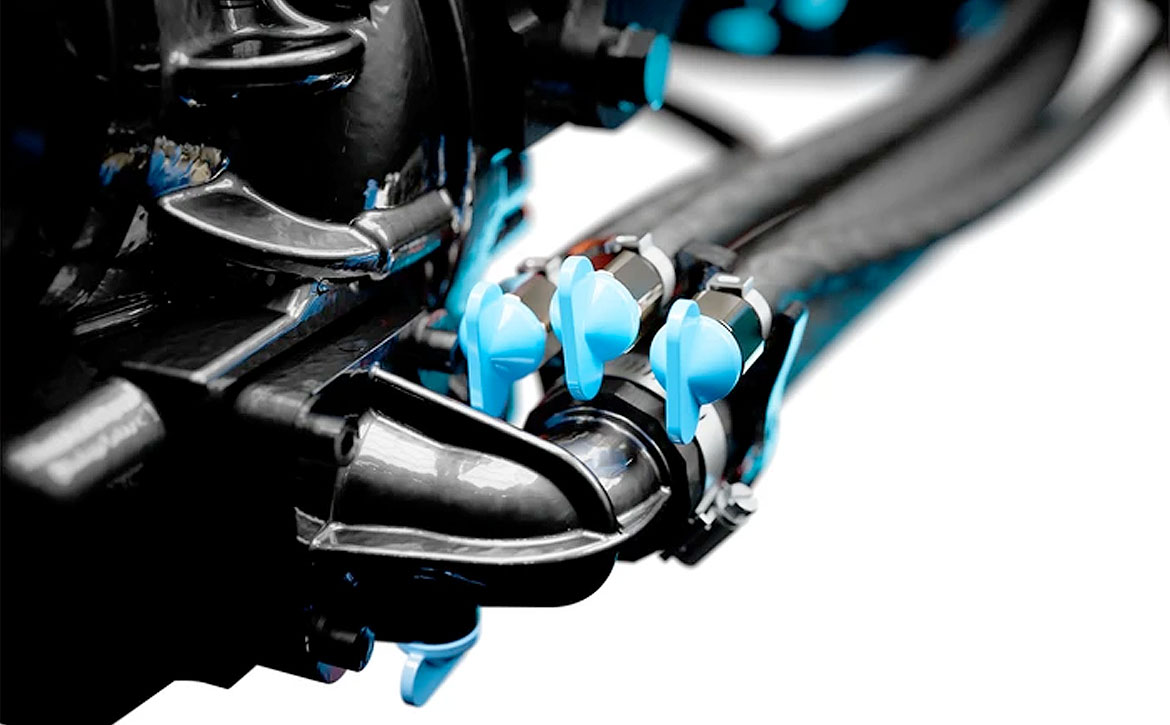 Diagram showing ease of serviceability.